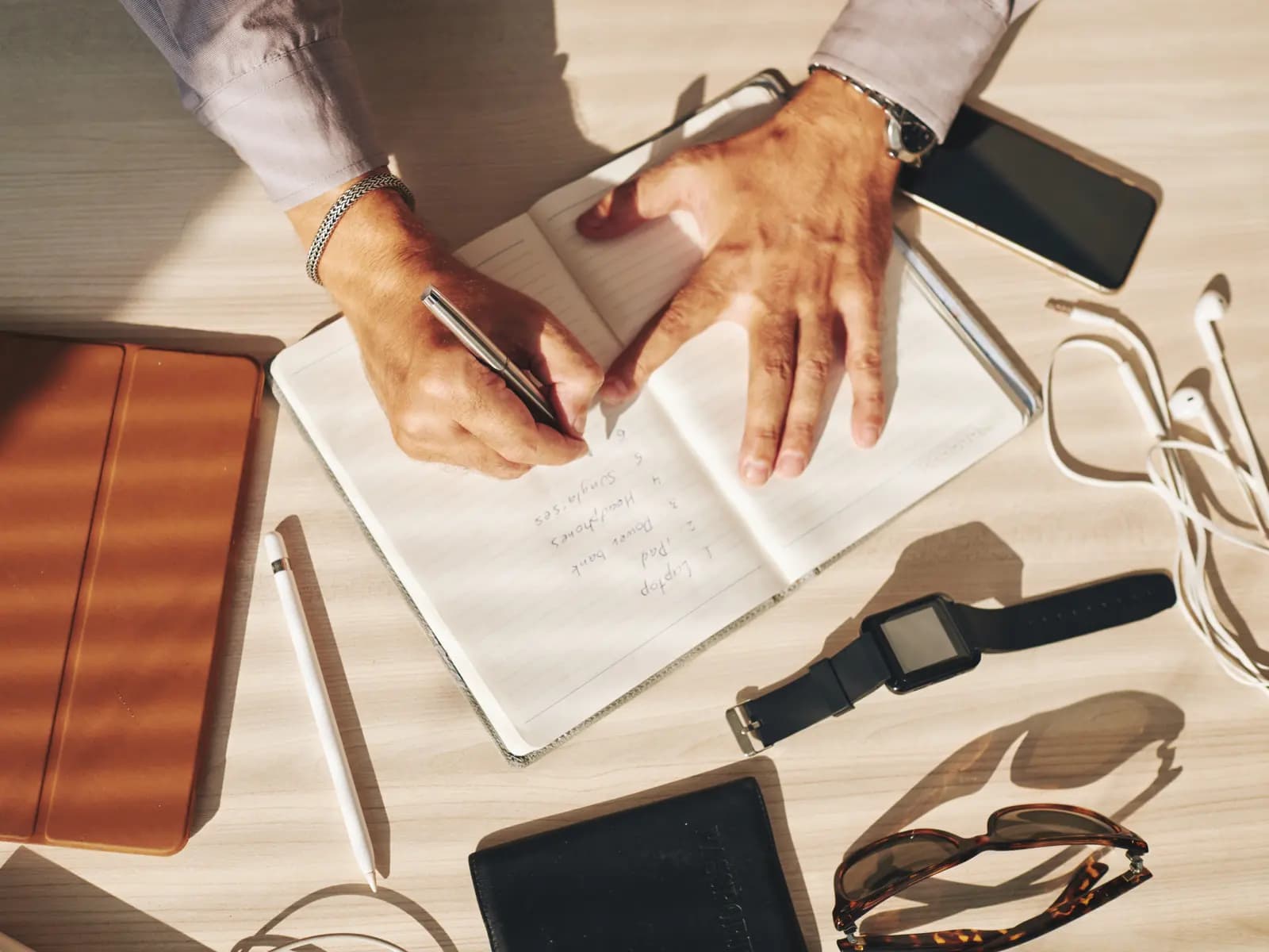 A planner at work