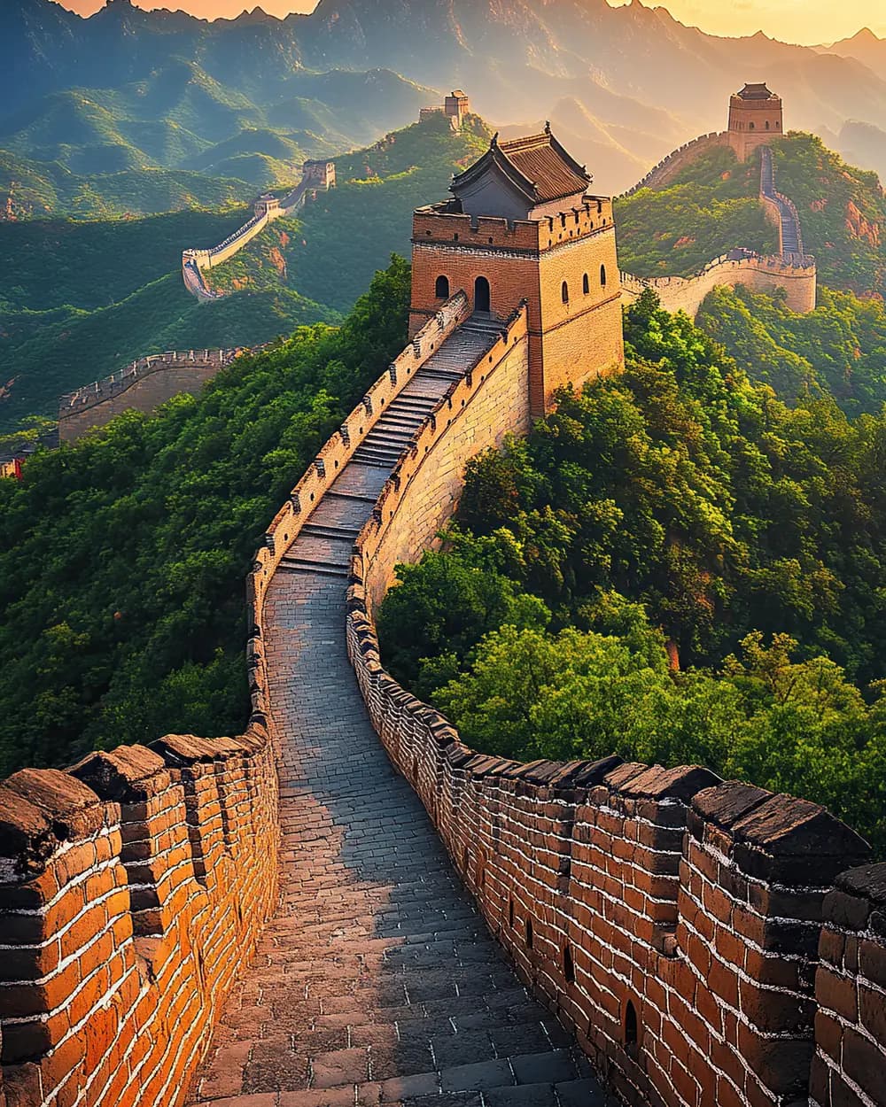 The Great Wall at sunrise
